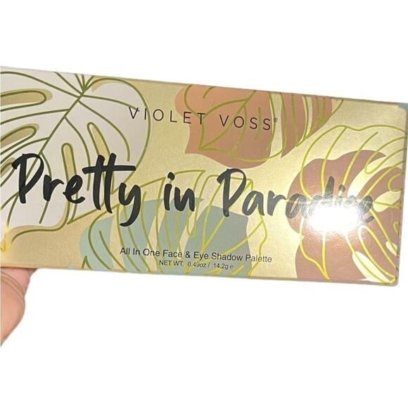 Violet VOSS Pretty In Paradise Violet All in One Face & Shadow Palette BNIB - Picture 1 of 12
